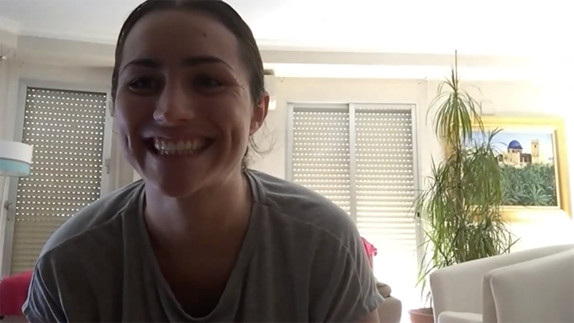 Rocio Sempere Zoomレッスンテストの様子
